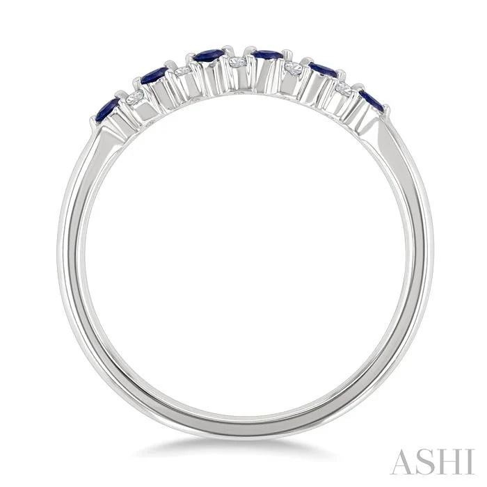 Alternate Gemstone & Diamond Band