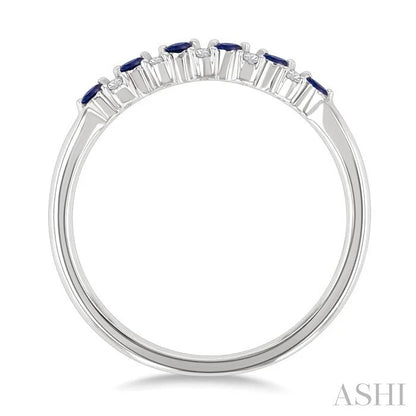Alternate Gemstone & Diamond Band