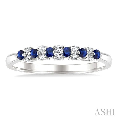 Alternate Gemstone & Diamond Band