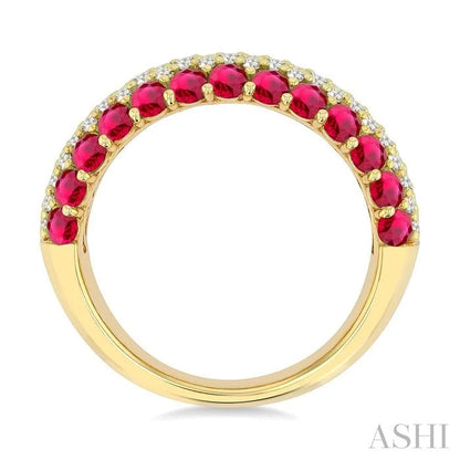 Gemstone & Diamond Fashion Band