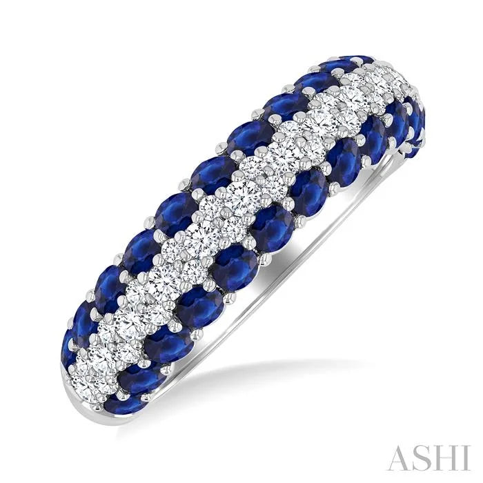 Gemstone & Diamond Fashion Band