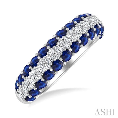 Gemstone & Diamond Fashion Band