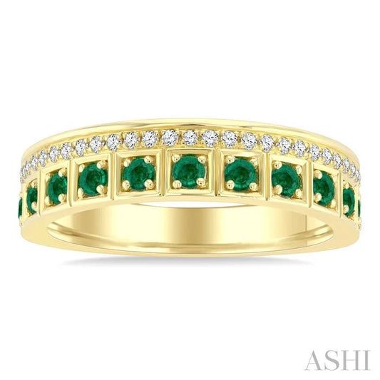 Gemstone & Diamond Fashion Band