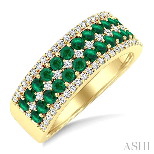 Gemstone & Diamond Fashion Band