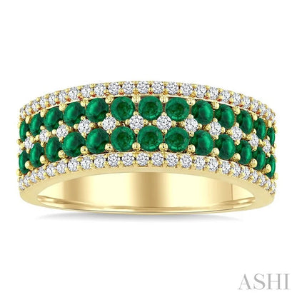 Gemstone & Diamond Fashion Band