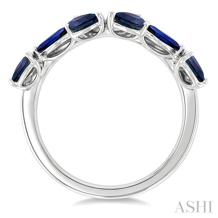Chevron Gemstone & Diamond Fashion Band