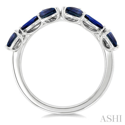 Chevron Gemstone & Diamond Fashion Band