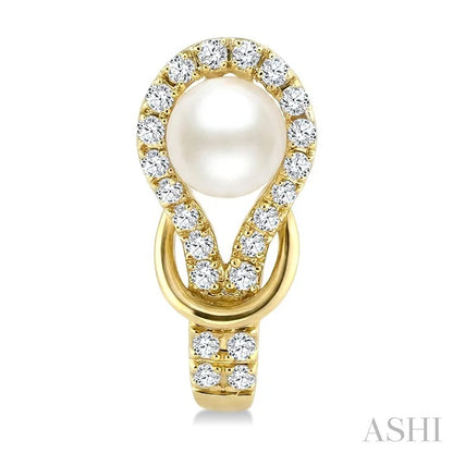 Pearl & Diamond Fashion Earrings