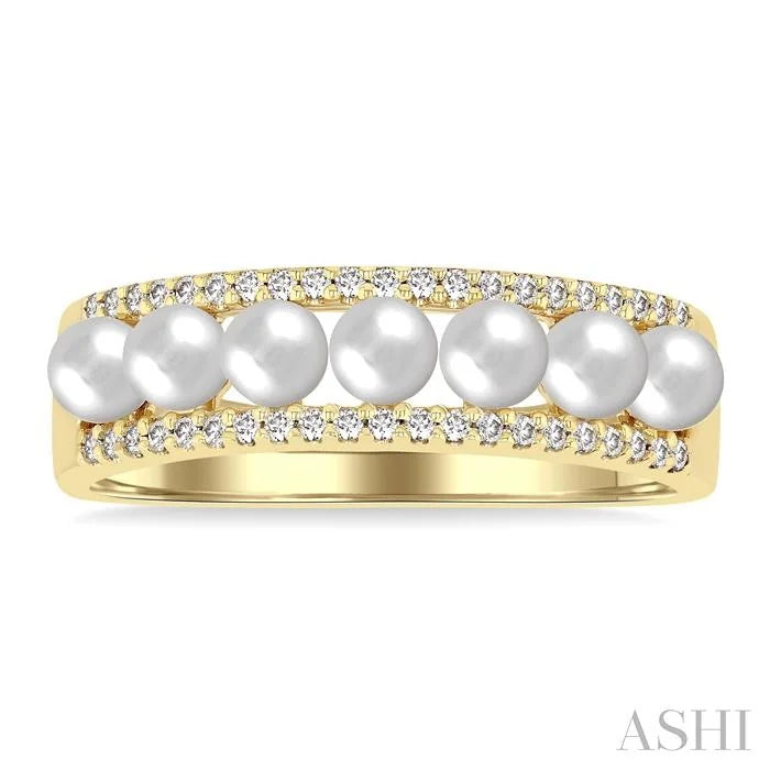 Pearl & Diamond Fashion Band