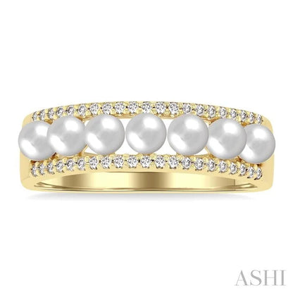 Pearl & Diamond Fashion Band