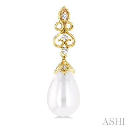 Pearl & Diamond Fashion Earrings