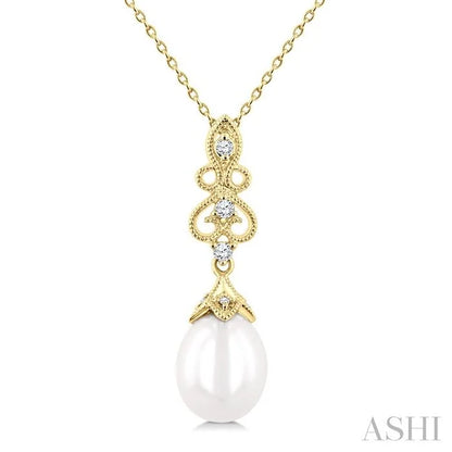 Pearl & Diamond Fashion Pendant