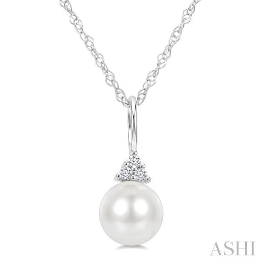Pearl & Diamond Fashion Pendant