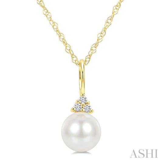 Pearl & Diamond Fashion Pendant