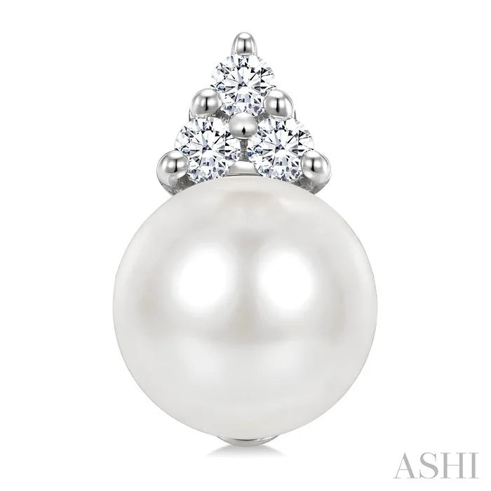Pearl & Diamond Fashion Earrings