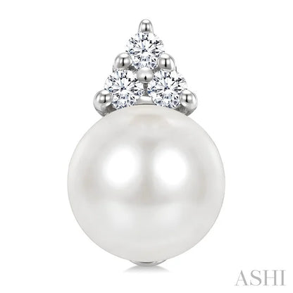 Pearl & Diamond Fashion Earrings