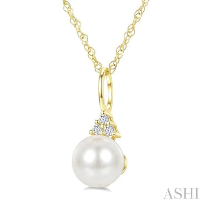Pearl & Diamond Fashion Pendant