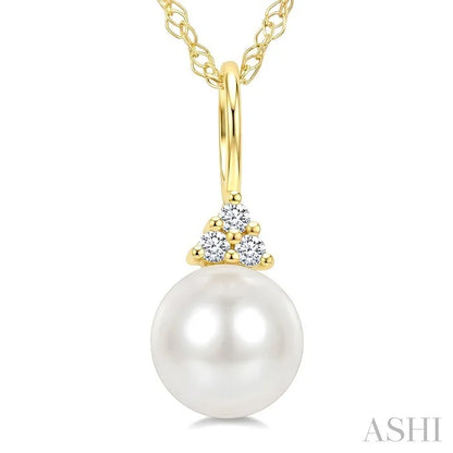 Pearl & Diamond Fashion Pendant