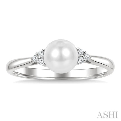 Pearl & Diamond Fashion Ring