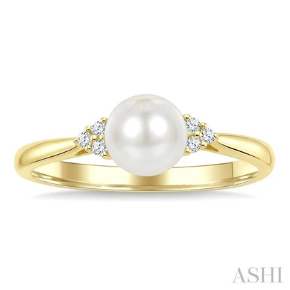 Pearl & Diamond Fashion Ring
