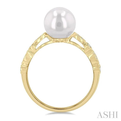 Pearl & Diamond Fashion Ring