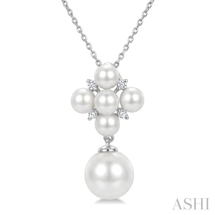 Pearl & Diamond Fashion Pendant