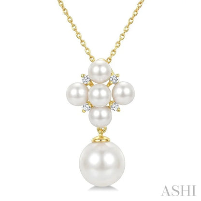 Pearl & Diamond Fashion Pendant