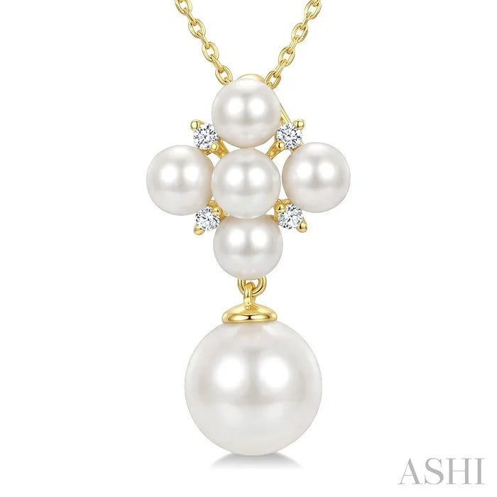 Pearl & Diamond Fashion Pendant