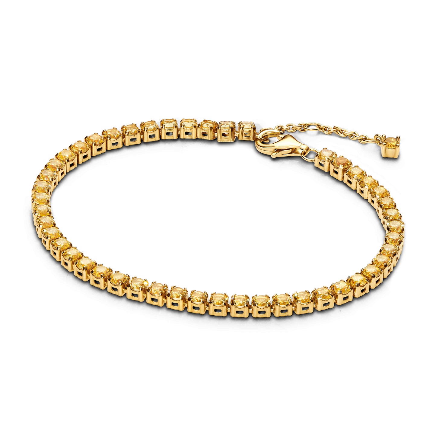 Sparkling Yellow Tennis Bracelet