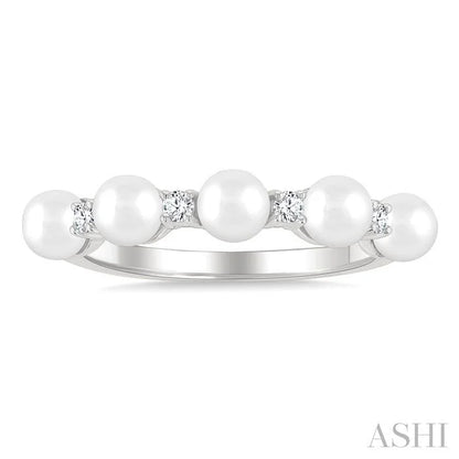 Pearl & Diamond Fashion Ring