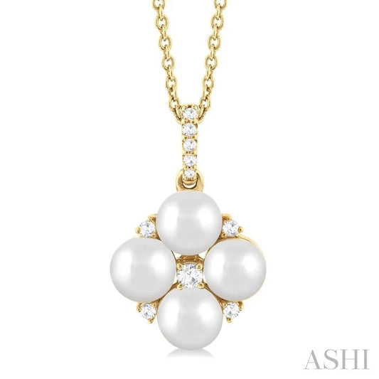 Pearl & Diamond Fashion Pendant