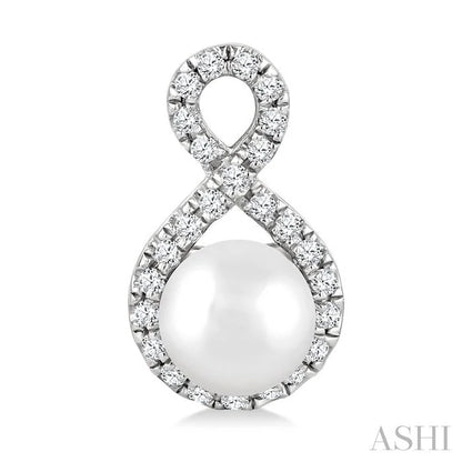 Pearl & Petite Diamond Fashion Earrings