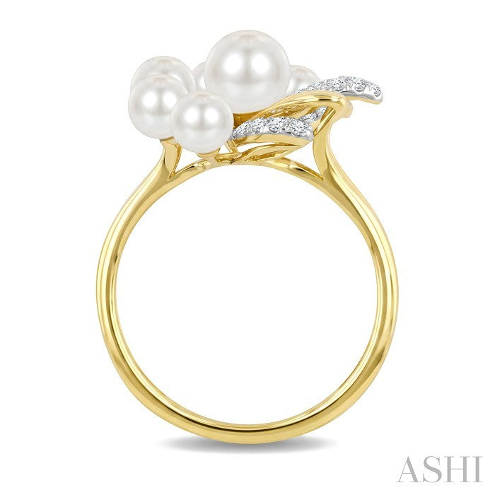 Blossom Pearl & Diamond Fashion Ring
