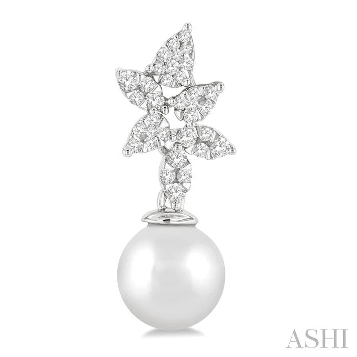 Pearl & Lovebright Diamond Fashion Earrings