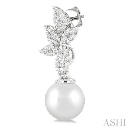 Pearl & Lovebright Diamond Fashion Earrings