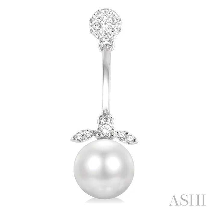 Pearl & Lovebright Diamond Fashion Earrings