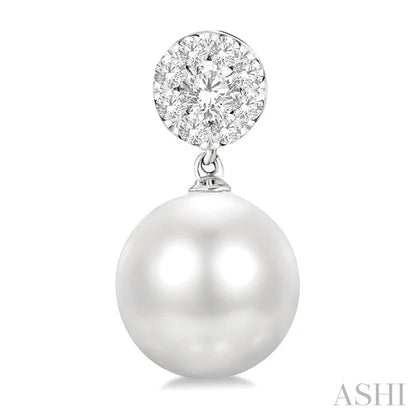Pearl & Lovebright Diamond Fashion Earrings
