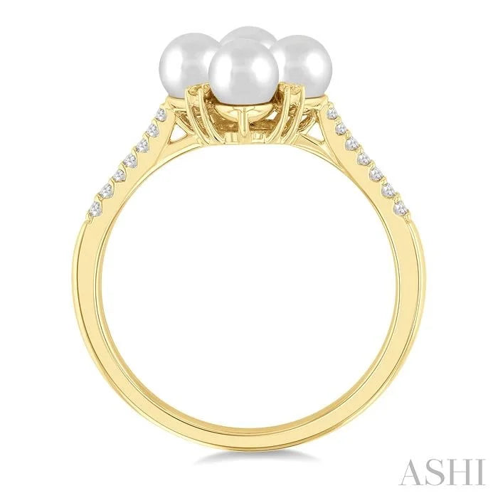 Pearl & Diamond Fashion Ring