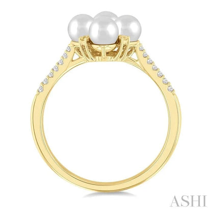 Pearl & Diamond Fashion Ring
