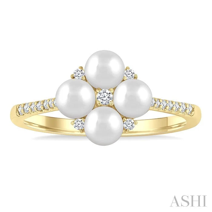 Pearl & Diamond Fashion Ring