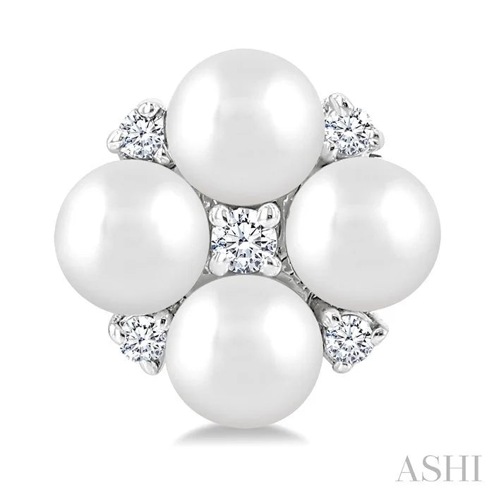 Pearl & Diamond Fashion Earrings