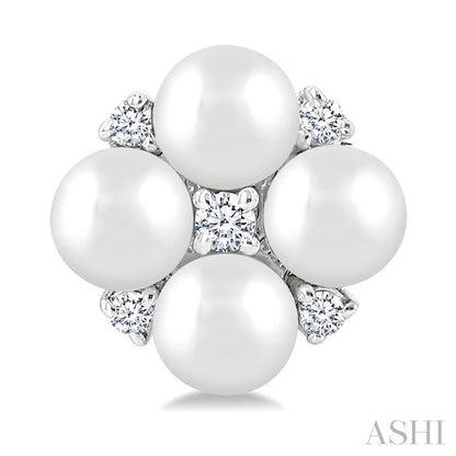 Pearl & Diamond Fashion Earrings
