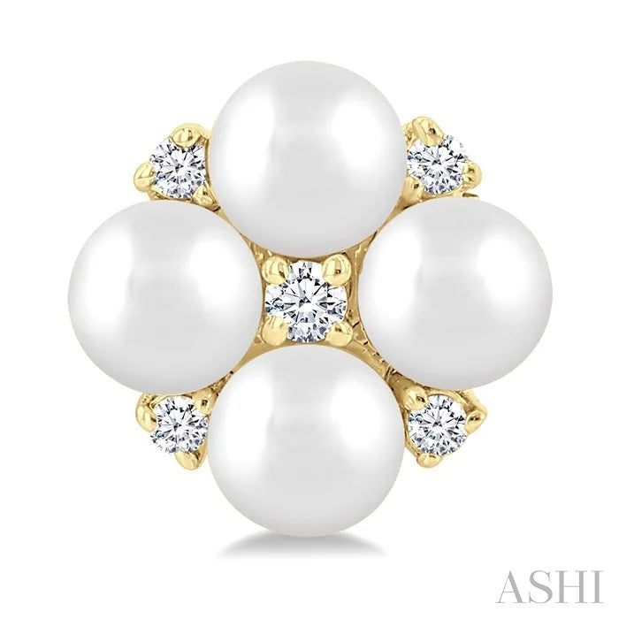 Pearl & Diamond Fashion Earrings