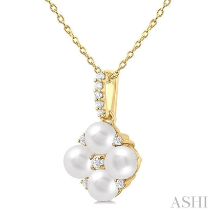 Pearl & Diamond Fashion Pendant