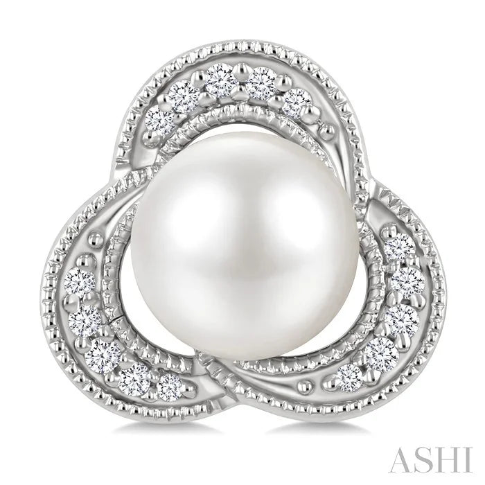 Pearl & Diamond Fashion Earrings