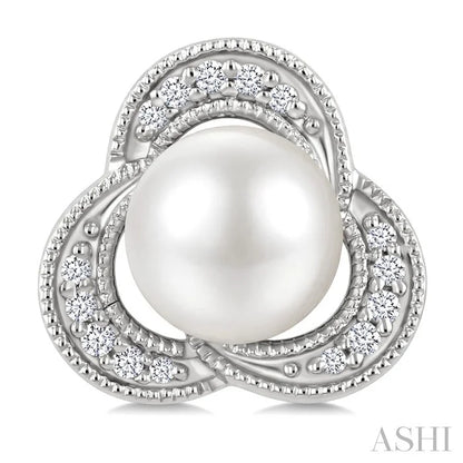Pearl & Diamond Fashion Earrings