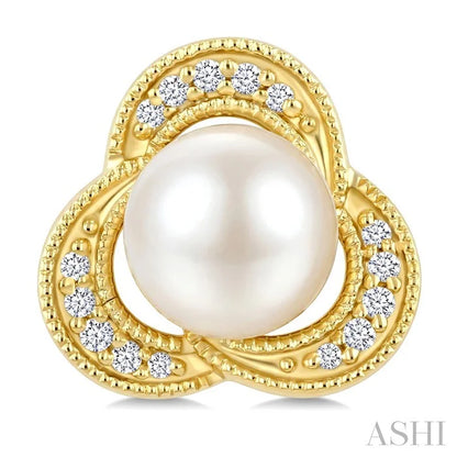 Pearl & Diamond Fashion Earrings