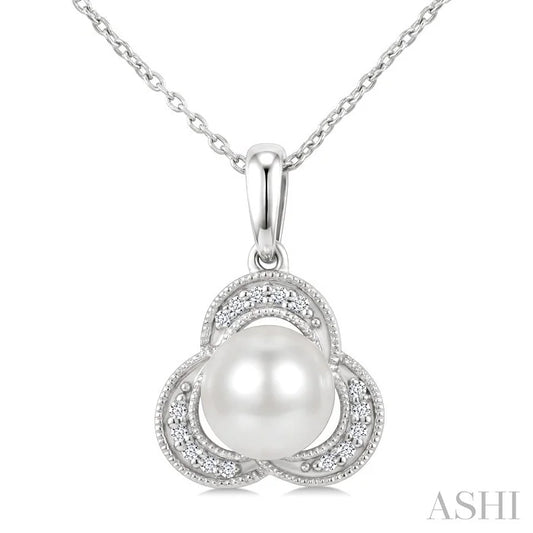 Pearl & Diamond Fashion Pendant