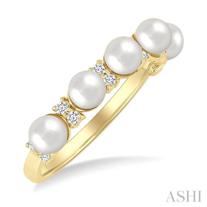 Pearl & Diamond Fashion Ring