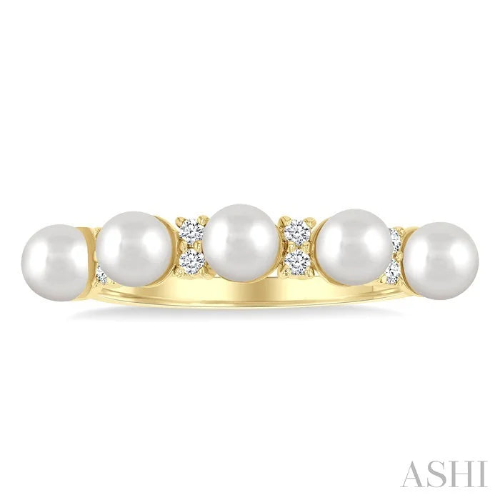 Pearl & Diamond Fashion Ring